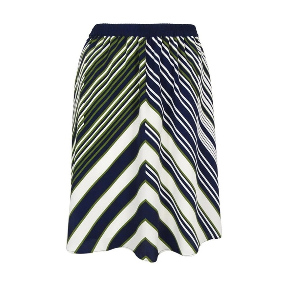 Tommy Hilfiger Women's Chevron-Stripe Skirt size L